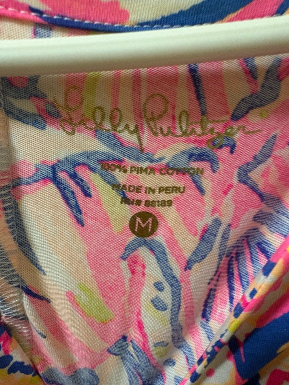 Lilly Pulitzer Marlowe Pima Cotton Dress - Shells & Starfish Print | Size M - Picture 3 of 7